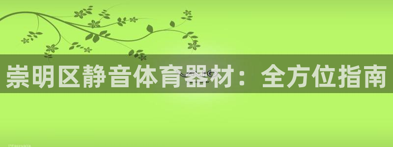 富联商城：崇明区静音体育器材：全方位指南