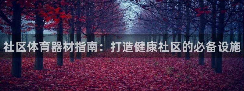 富联娱乐讲7O777：社区体育器材指南：打造健康社区