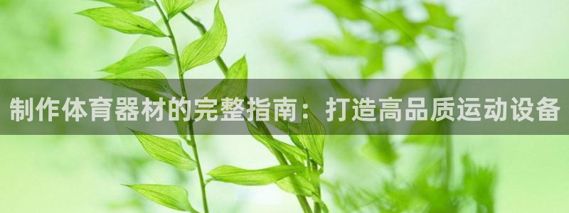 富联平台地址是什么：制作体育器材的完整指南：打造高品