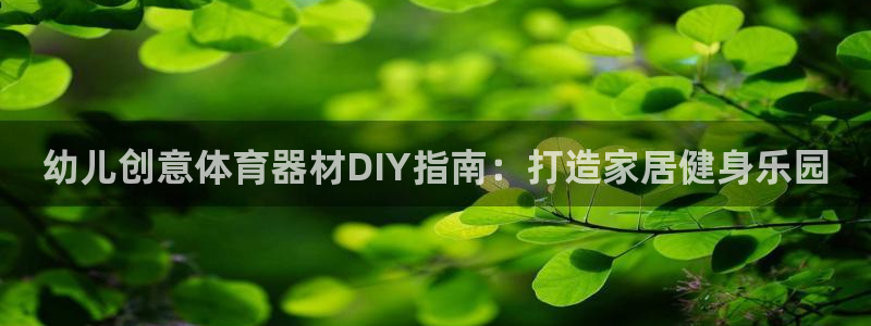 富联娱乐平台是什么平台：幼儿创意体育器材DIY指南：
