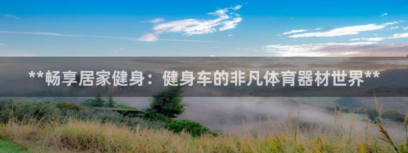 富联平台官网登录不了：**畅享居家健身：健身车的非凡