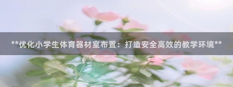 富联平台登录注册流程：**优化小学生体育器材室布置：