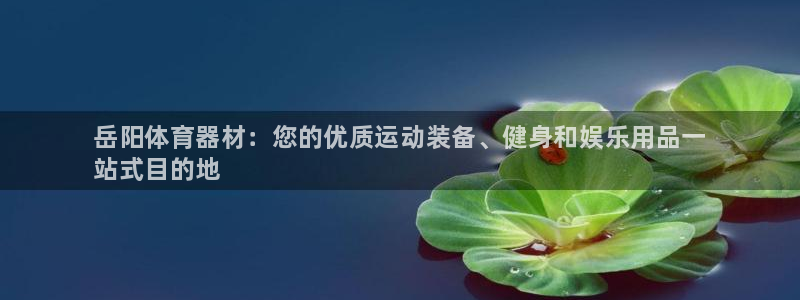 富联娱乐平台是什么软件：岳阳体育器材：您的优质运动装