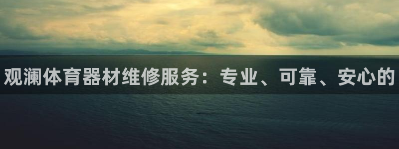 富联娱乐客服微信：观澜体育器材维修服务：专业、可靠、安心的